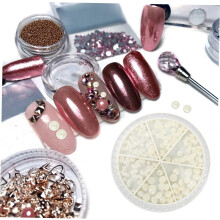 Perlen-Nagelkunst-Dekorationen, Maniküre-Anhänger, Nagelkunst-Zubehör für kreative Maniküre