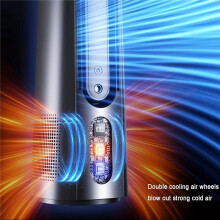 Ventilatore portatile senza pale con telecomando, nebulizzazione e oscillazione, uso interno/esterno