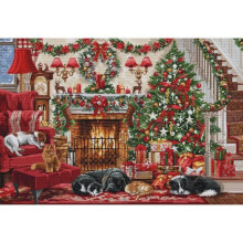 Kit de broderie Luca-S Cheminée chaleureuse