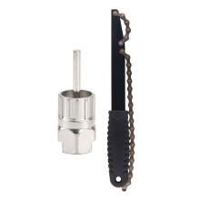 Bicycle Cassette Removal Tool Chain Whip Wrench Set for-Mountain and Road Bike Sprocket Removal and Gear Maintenance
