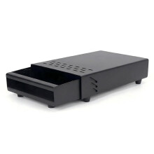 Stainless Steel Espresso Knock Box with Lid for Coffee Grounds, 11 X 7 X 2 in Tamp Station with Removable Drawer