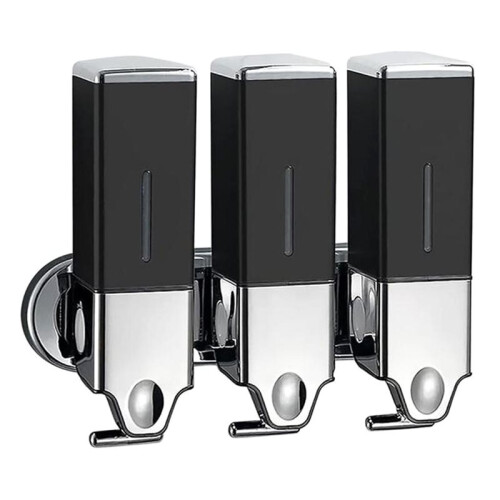 Bathroom Shower Soap Dispenser 1500ml Refillable Convenient Space Saving Shampoos Container Wall Mount for RV A