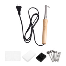 DIY-Bügeleisen-Set für Stoffblumen, 8 Heizköpfe, Lötkolben, 220 V, Bastel-Bügeleisen für Künstliche Blumen, GB-Stecker