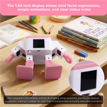 Xiaozhi AI Robot Intelligent Chatting Robot with for Built-in Qwen DeepSeek ESP32 Chip, 1.54 Inch Screen, Toy Gift