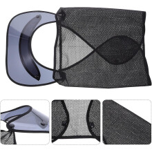 Sonnenschutz für Helme an der Krempe, geeignet für Bauhelme, atmungsaktives Netzgewebe, Nackenschutz, Visierabdeckung
