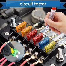 420pcs Boxed Small and Medium-Sized Fuse Pack, Automotive Fuses 2 Sets of Test Pens