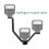 V Shape Triple Mount Hot Shoe Flash Bracket for Speedlite DSLR Camera Microphone LED Video Light 3
