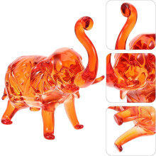 Kristall-Elefanten, 3D-Elefantenfigur mit feiner Handwerkskunst, angenehme Haptik, künstlerische Partydekoration