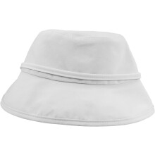 Weißer Damen-Baumwoll-Bucket-Hat mit UV-Sonnenschutz, breiter Krempe, leicht, ideal für den Strand, den Sommer und Outdoor-Aktivitäten