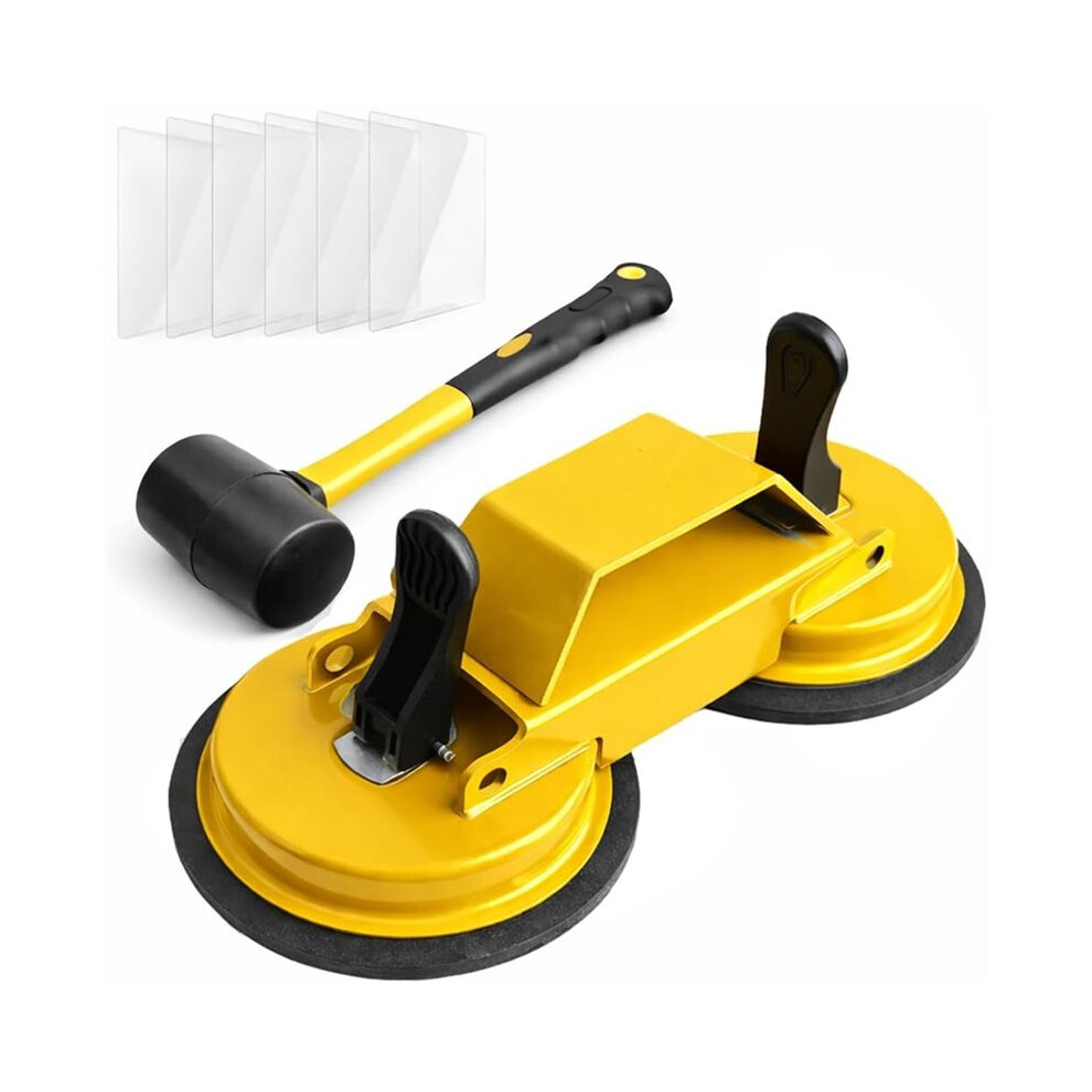 Floor- Fixer Tool With Dual Silicone Suction Cups & Rubber Hammer-For Laminate,Vinyl Plank,Engineered Hardwood Floors 4712953562202