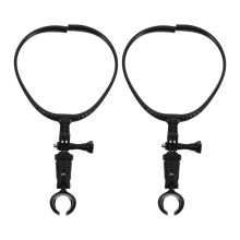 2pcs Adjustable Neck Microphone Holder Stand Portable Mic Stand with Shock Mount