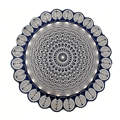 MWO Polarized Optical Disc Multi Frequency Wave Oscillator Sacred Geometry  Balancing Plate for Crystals