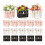 15-Pack Presentpåse i Papper med Blommor, Bärbar Blomväska med Metallkedja, Rektangulär Presentpåse i Bröllopsstil 1