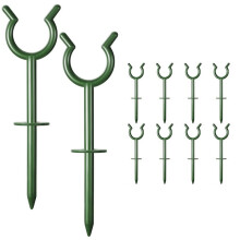 10 Stück Garten-Schlauchhalter-Bügel Gartenführer-Halter Dekorative Outdoor-Führungsstangen Unterstützungsspike, Um Den Rasen Fernzuhalten