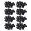 160 Pcs Plastic Square Blanking End Caps Tube Inserts 25mm x 25mm 1