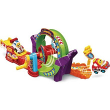 Miniaturstrecke - VTECH - Tut Tut Boliden - Tut Tut Looping + König - Gelb - 12 Monate und älter