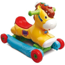 Wippender Tragetasche P'tit Galop, Mein Wipp-Pony 2in1 - VTECH BABY - Sprach- und Lichtfunktion - Mehrfarbig