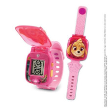 Interaktiver Spieluhr von Stella - VTECH - Paw Patrol - Animierter Bildschirm - 4 Spiele - 12 Ziffern - Rosa