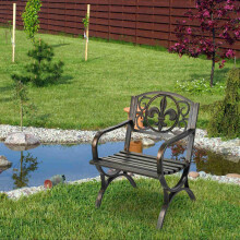 Vintage metalen tuinstoel - Buitenmeubilair