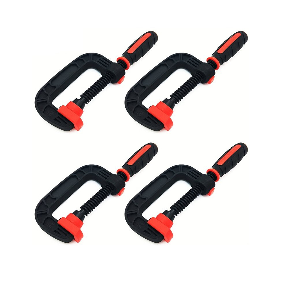 4-Pack F Clamps 2Inch Plastic Bar Clamp Set For Woodworking, Metalworking, Diy, Light Duty Work 6031346263457