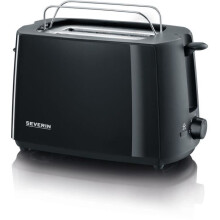 Tostapane SEVERIN AT2287 - 700 W, 2 fette, doratura regolabile, supporto per brioche, nero