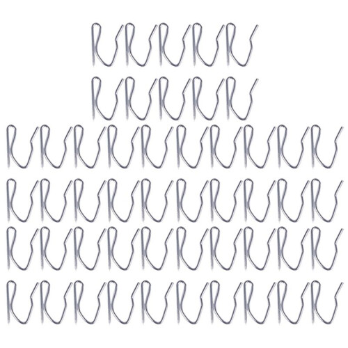 50Pcs Curtain Drapery Pin Hooks - Silvery