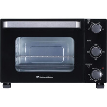 CONTINENTAL EDISON CEMF22B - Elektrischer Miniofen 22L schwarz - 1300W - Natürliche Konvektion
