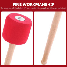 2 Paar Performance-Drumsticks für Bassdrum und Snare Drum