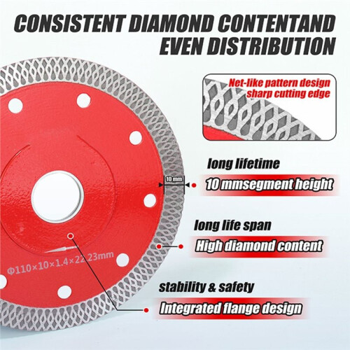 Diamond Drilling Cutting Grinding Ceramic Tile Saw Blade for Granite Marble Drill Bits Crowns with M14 Thread Opener 2
