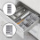 Retractable Drawer Cutlery Storage Tray Block Holder Multipurpose Spoon Forks Tableware Spice Bottle Organizer Box 6