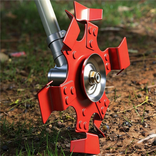 Cabeça de Corte com Roda para Cortadores de Grama - Lâmina para Soltar o Solo e Cortar Grama 2