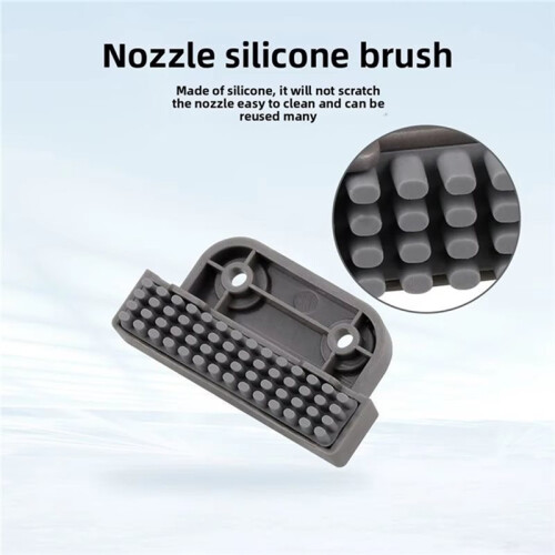 For  A1  Nozzle Wiper Silicone Brush Kit Nozzle Cleaning Tool for  3D Printer Accessories 1