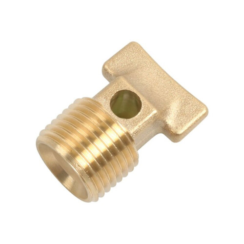 Solid Brass Garboard Drain Plug Kit, 1/2" NPT Threaded Thru-Hull Transom Drain Plug, Boat Hull Drain Plug 2