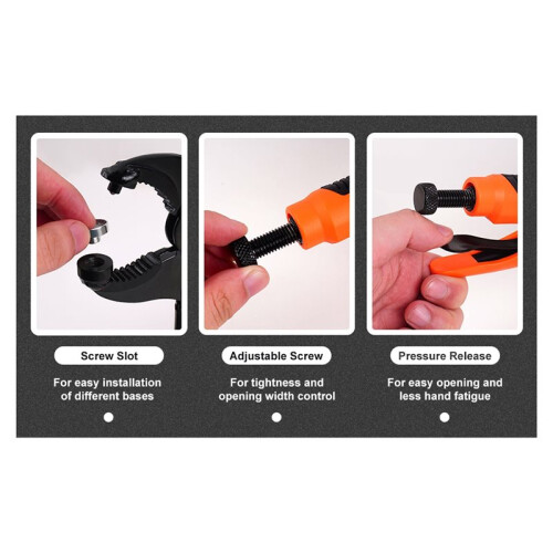Heavy Duty Snap Fastener Tool Set, Adjustable Snap Button Kit Includes 40 Sets 15mm Stainless Replacing Metal Snaps 2
