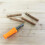 Conjunto de Brocas Laranja Alta Visibilidade para Pesca de Carpas com Brocas de 4mm (0,16 Polegadas) com Cabo de Madeira Seguro 3