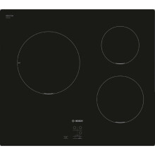 Induktionskochfeld 60 cm - Bosch Serie 2 - 3 Kochzonen - Schwarz - Touch Select - H5,1 x L59,2 x P52,2 cm - PUC611AA5E