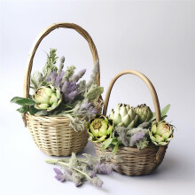 3-Pack Large Green Faux Artichokes - Artificial Vegetables and Fake Fruits for Kitchen Decorations