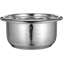Stainless Steel Inner Pot for Rice Cooker:4l Replacement Cooking Pot,Universal Electric Cooker Accessory for Kitchen Use