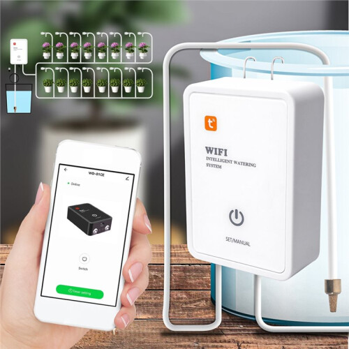 Tuya  Wifi Garden Control Watering Device Automatic Water Drip Irrigation Watering System Kit 1