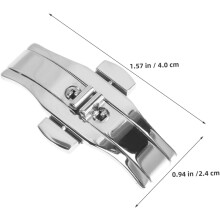 4 Stück Ersatz-Armbandschnallen mit Schmetterlingsverschluss aus Stahl