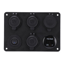 6 Gang Schalter Panel wasserdicht Digital