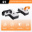 2pcs Electric Wire Puller Cable Pulling Tool,Cable Pulling Tool, Automatic Threading Device Cable Pulling Threader 2