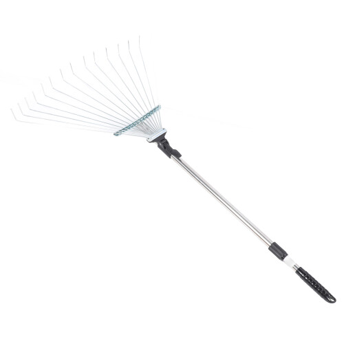 Gartenwerkzeug Laubrechen einziehbar