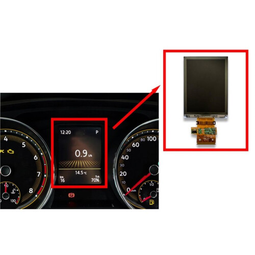 LCD Display Screen Display Cluster for     MK6 Instrument Pixel Replacement 2