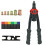 Rivet Nut Tool Set: Rivet Tool, 60 Rivet Nuts, Wrench, Suitable for Automotive Maintenance and Construction Engineering 1