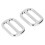 10er-Pack Schnallen, verstellbar, silber 1