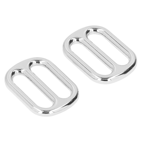10er-Pack Schnallen, verstellbar, silber