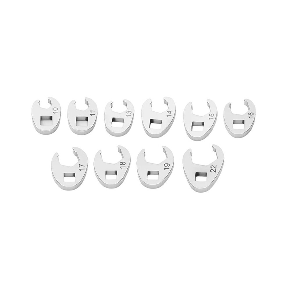 10Pcs 3/8Inch Drive Crowfoot Wrench Set 10-22Mm For Torque Wrench Maintenance 6031357890253