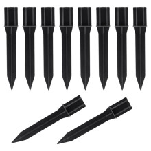 10pcs Solar Garden Light Ground Sockets Light and Sturdy Can Securely Fix Outdoor Landscape Lighting and Pathways
