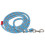 Pferdeleine lang 4m Blau Grau Nylon 19